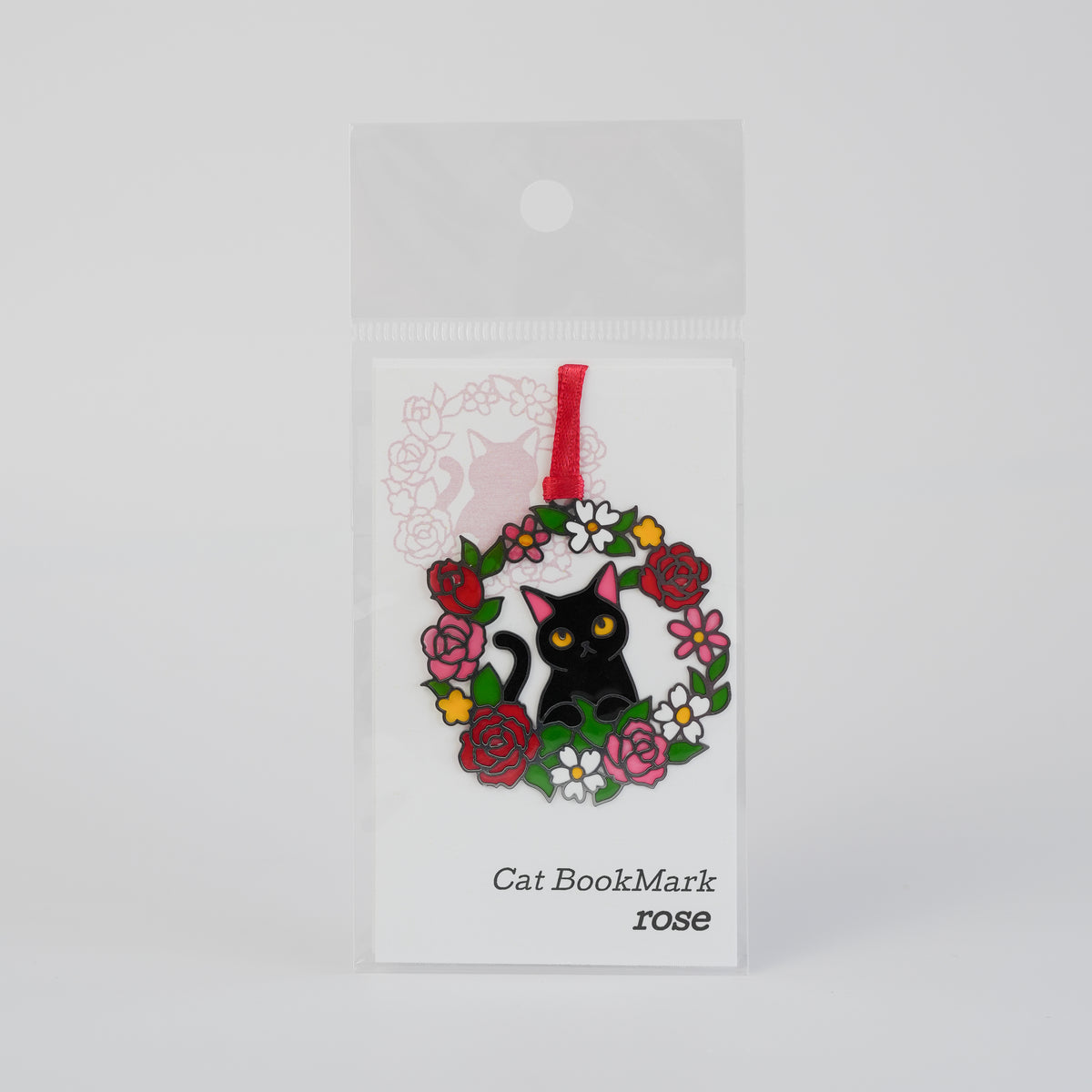NEKO Cat Stainless Steel Bookmark – Floral Series