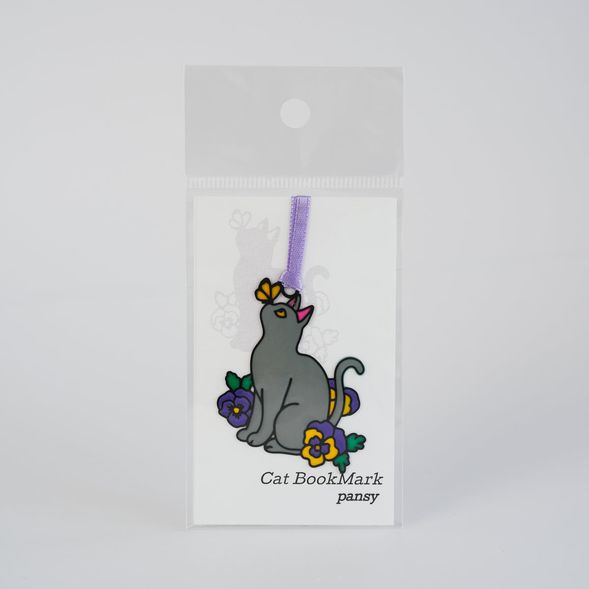 NEKO Cat Stainless Steel Bookmark – Floral Series