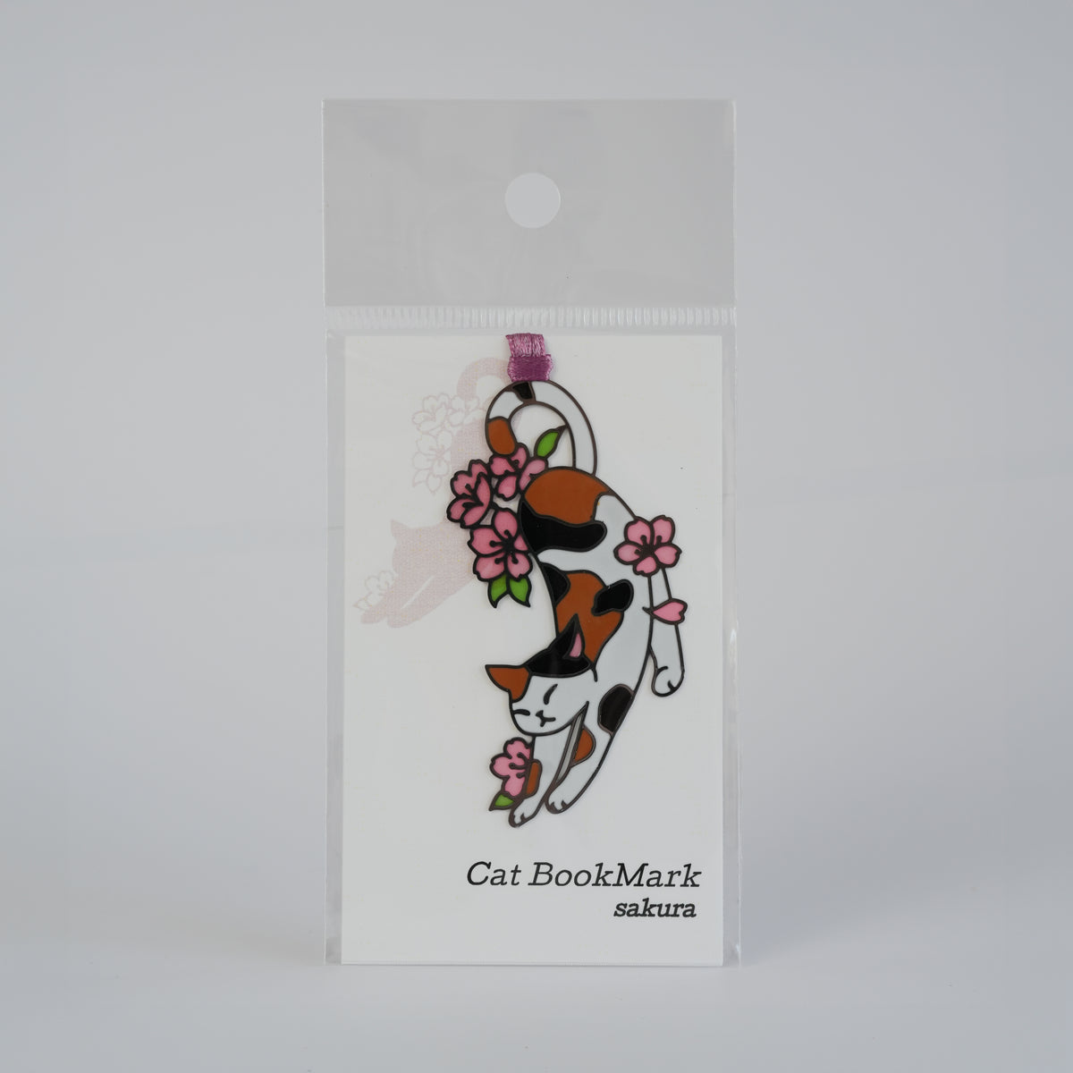 NEKO Cat Stainless Steel Bookmark – Floral Series